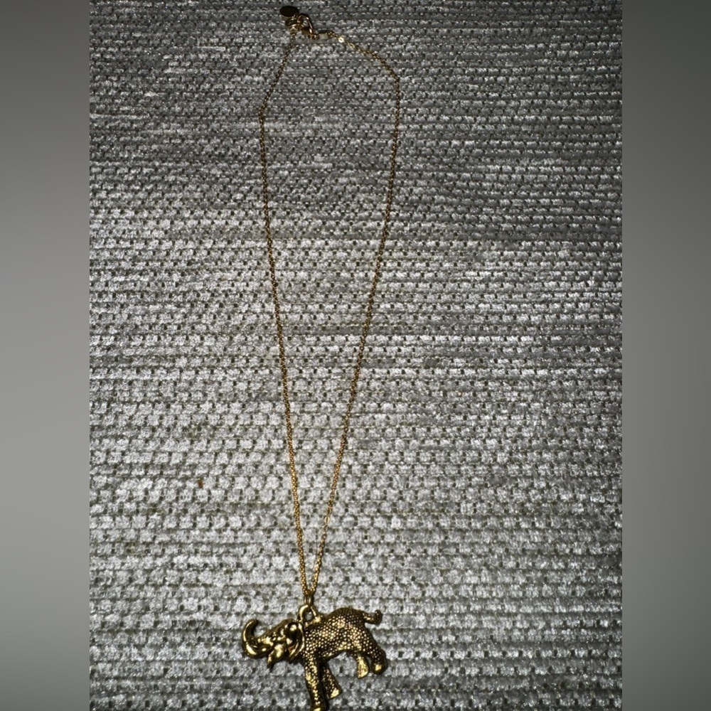 Danielle Stevens Goldtone Elephant Necklace